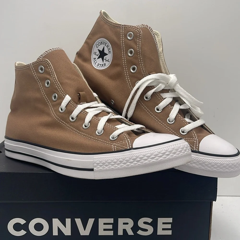 Converse Men’s All Star High Top Sneakers Chuck Taylor All Star High 'Hot Tea' - Picture 5 of 16